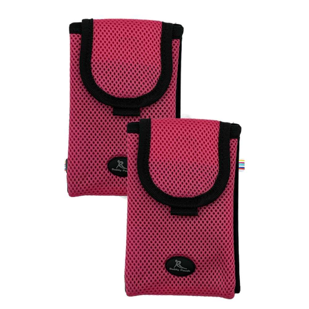 Buddy Pouch On the Go 2-Pack of Belt-Free Mini Plus Pouches Pink